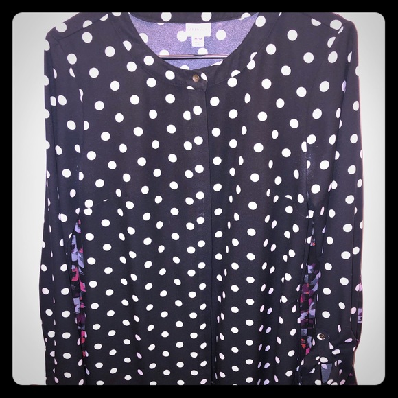 Cute polka dot shirt dress - Picture 2 of 2